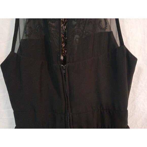 B. Darlin Junior/Womens Black And Gold High Neck Beaded Skater Dress Size 1/2 - Picture 16 of 16